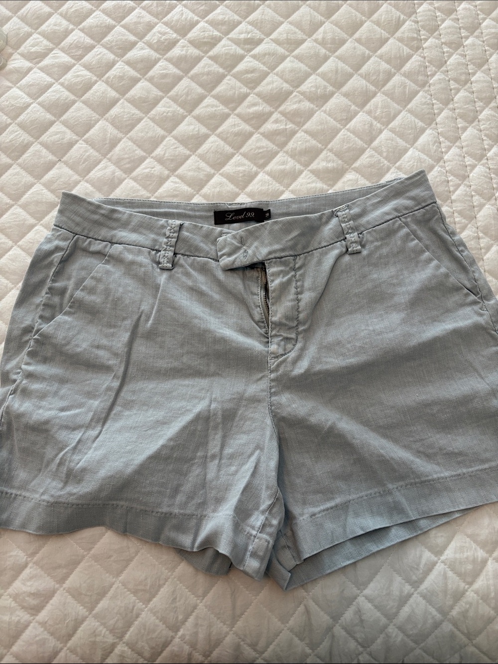 Level 99 Light Blue Women's Tailored Shorts